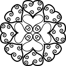 Muttertag Mandala Herz Ornament Ausmalen Ausmalen Muttertag Muttertag Malvorlagen