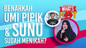 Kabar ihwal pernikahan sunu dan pipik itu bermula dari beredarnya foto kemesraan keduanya di media sosial. Umi Pipik Sunu Matta Buka Suara Soal Gosip Pernikahan Youtube