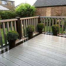 grey decking with black border backyard garden design deck decks and porches