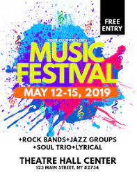 12 x 18 in other sizes. Design A Free Music Festival Poster Online Postermywall