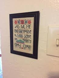 This is a pdf counted cross stitch pattern available for instant download. All Hail The Cross Stitch Just Framed My 2017 Steotchalong In Honor Of Our Magnanimous Glow Cloud Nightvale