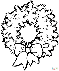 Supercoloring.com is a super fun for all ages: Christmas Wreath With Bow Coloring Page Free Printable Coloring Coloring Home