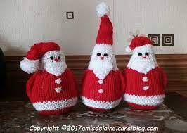 Boule de noël en tricot thalicreations. Peres Noel 12 Patrons Pour Le Tricot Ou Le Crochet 3 Petites Mailles