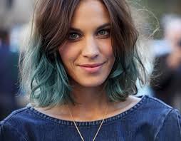 Blue Hair Don T Care Alexa Chung Shop Taupe Pearl Blog Jewellery Accessories Fashion And Trends Hair Styles Haircut And Color Dipped Hair