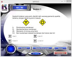 Semoga anda dapat lulus ujian komputer lesen memandu kereta (kpp test dalam bahasa inggeris) macam pro. Contoh Soalan Computer Test Lesen Ani Jeden