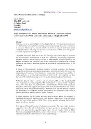 An article critique, also known as a response paper, is a formal evaluation of a journal article or another type of literary or scientific content. Pdf Discourses Of Inclusion A Critique