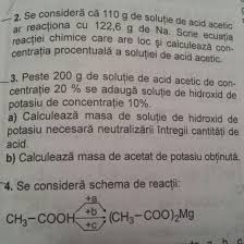 Se determina volumul solutiei ρ = m/v v = m/ρ = 5/1,18 = 4,23 ml (cm3). Probleme Chimie Page 196 Forumul Softpedia