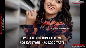 Quotes For Girls Attitude Quotes Self Respect Quotes Inspiring Quotes Youtube