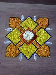 Pin By Madhumadhi Rajendran On Idea Rangoli Designs Flower Simple Flower Rangoli Flower Rangoli