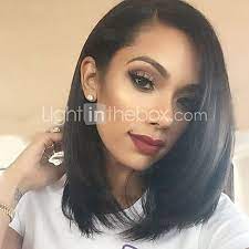 Human Hair Unprocessed Human Hair Lace Front Wig Style Brazilian Hair Straight Wig 130 Density 10 26 Inch Women S Short Medium Length Long Human Hair Lace Wig Hair Styles Hair Inspiration Short Hair Styles