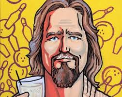 Big Lebowski Art Print: the Dude, Walter, and Donny Bowling Alley Scene