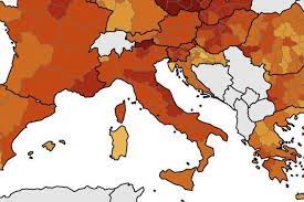 I positivi oggi sono stati 1.025, in crescita rispetto ai 968 di martedì. Emilia Romagna In Zona Rosso Scuro Con Le Province Di Trento E Bolzano La Mappa Ue Aggiornata