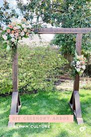 Hand tied bouquets made with fresh flowers leads to a careful inspection of those blooms. Diy Ceremony Arbor Bloom Culture Flowers