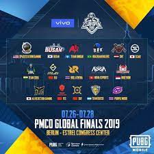 World S Top 16 Teams Set For Pubg Mobile Club Open 2019 Global Finals In Berlin Battle Royale Game Finals Spacestation Gaming