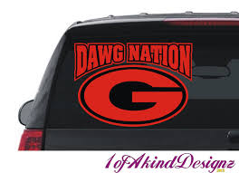 Georgia Bulldogs Quot G Quot Dawg Nation Ncaa College University Football Decal Sticker Hip Hop Vinyl Car Truck Lapto Football Decal Georgia Bulldogs Bulldog