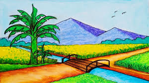 15+ gambar sketsa untuk belajar anak dalam mewarnai gambar. Cara Menggambar Pemandangan Taman Bermain Dengan Oil Pastels Youtube