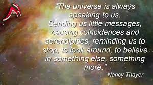 3 The Universe Is Always Speaking To Us Nancy Thayer Youtube