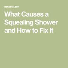 What Causes A Squealing Shower And How To Fix It Fix It Shower Home Maintenance