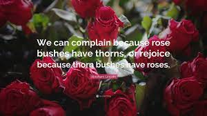 We devote ourselves to serving the needs of our clients before, during and after each transaction. Abraham Lincoln Quote We Can Complain Because Rose Bushes Have Thorns Or Rejoice Because Thorn Bushes