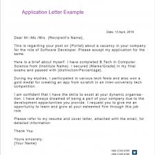 Wow your future employer with this simple cover letter example format. 11 Best Application Letter Templates To Get Perfect Job