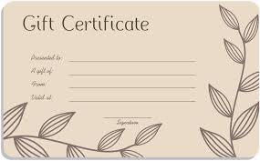 Health and beauty gift certificate templates. Download Gift Certificate Template Free Png Gif Base