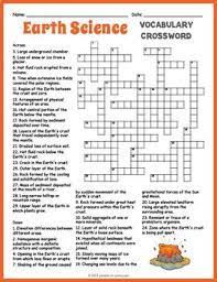 Earth Science Vocabulary Crossword Puzzle Worksheet Activity Crossword Puzzle Crossword Earth Science