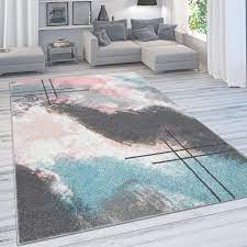 240 x 330 cm ca. Designer Teppich Fur Wohnzimmer Pastellfarben Farbverlaufe Abstrakt In Rosa Kaufen Bei Diva Teppich Center