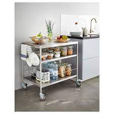 14.82 kg (32 lb 11 oz) package(s): Flytta Kitchen Trolley Stainless Steel Load Tier 50 Kg Ikea