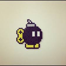 Bob Omb Mario Perler Beads By Cartridge Blows With Images Perler Patterns Hama Beads Hama Beads Patterns