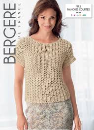 Tricot facile femme gilet femme comment tricoter un pull. Pull Manches Courtes Facile A Tricoter 3 Petites Mailles