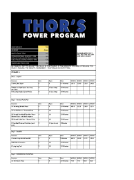 Check spelling or type a new query. Thors Power Program Load Calculator Microsoft Excel Gsheet Recreation Physical Exercise