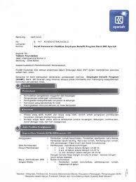 Contoh surat penawaran cctv perusahaan atau bank. Surat Penawaran Fasilitas Employee Benefit Program Bank Bri Syariah