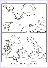 Gleichnis vom sämann ausmalbild / sie verdeutlicht, wie unterschiedlich die „saat jesu bei den menschen ankommt. Coloring Parable Sower And The Seed Kids Korner Biblewise Bible Crafts Sunday School Coloring Pages Sunday School Activities
