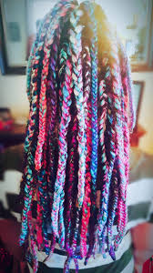 Black And Rainbow Box Braids Rainbow Box Braids Naturalhair Yarnbraids Boxbraids Neon Box Braids Yarn Braids Blonde Box Braids