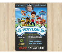 Home birthday by theme paw patrol birthday invitations. Paw Patrol Birthday Invitation Paw Patrol Invitation Template