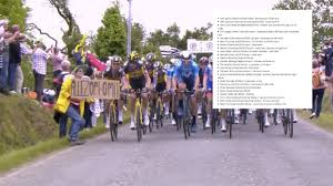 A woman who caused a massive pileup during the tour de france on saturday was reportedly arrested in france. 0vl 7onzgtvgpm