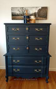 Custom Dark Blue Set Annie Sloan Painted Furniture Painted Furniture Colors Chalk Paint Colors Furniture