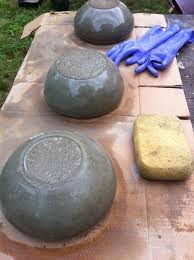 How to clean concrete garden pots. Easy To Make Concrete Bowls And Planters Diy Concrete Planters Garden Planters Diy Diy Planters