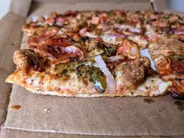 Add both cooked chicken and pesto. Review Pizza Hut Ultimate The Edge Pizza Bussin Foods