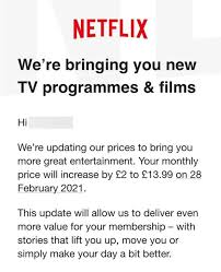 Here are the films coming to netflix us in january 2021:2/1/2021inceptionmoney talkszathuraeat pray lovemy best friend's weddingbeverly hills ninjathe bank. Your Netflix Bill Could Be Going Up And This Email Confirms The Price Hike Express Co Uk
