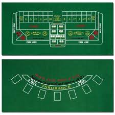 Amazon Com Brybelly Blackjack And Craps Table Felt 72 X 36 Blackjack Layouts Sports Outdoors Blackjack Craps Felt