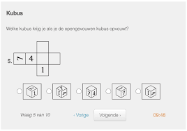 Je ruimtelijk inzicht test je gratis met deze kubussen test, waarbij je oefent in het vouwen en draaien onderstaande gratis kubussentest test je cognitieve capaciteiten op het gebied van ruimtelijk inzicht. Kubus Vouwen