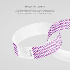 Tyvek Wristband Product Mockup 71714 Stationery Mockup Wristband Tyvek
