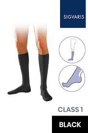 Sigvaris Initial C1 Knee High Black Socks Compression Stockings