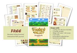 For things like catching every fish and cooking every recipe,. Stardewvalley Journal Checklist Free To Download Interactive Pdf R Stardewvalley