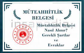İnşaat sektörünün en büyük bilgi alışveriş platformu olan yapisor.com 'dan daha fazla faydalanabilmek için üye olmanızı tavsiye ederiz. Muetahhitlik Belgesi Nasil Alinir Sartlar Ve Evraklar