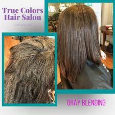 Gray Blending Hair Color Hair Salon Hair