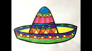 Let S Draw A Sombrero Cinco De Mayo Youtube Kids Art Projects Art For Kids Hat Drawing