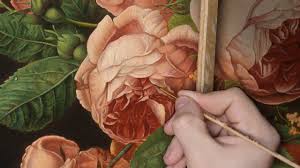 My top 10 tips for painting flowers in oils. How To Paint Roses With Old Masters Technique Oil Painting Tutorial Rose Painting Painting Flowers Tutorial