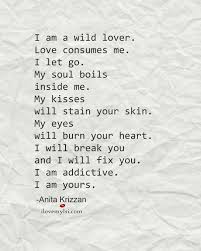 Let's get started… number 20 I Am A Wild Lover I Love My Lsi